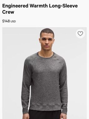 Lululemon Engineered Warmth Long-Sleeve Crew - Gray